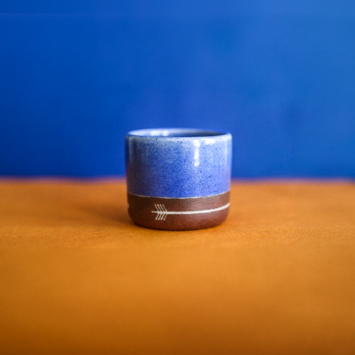 Tribe X Ash Ceramic Flat White Cup