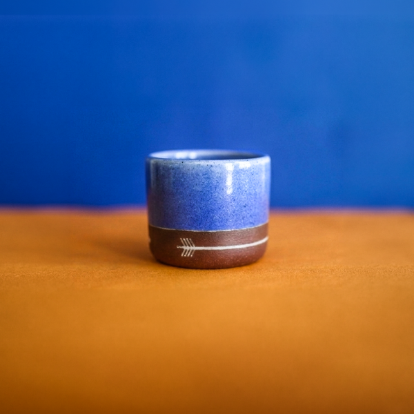 Tribe X Ash Ceramic Flat White Cup