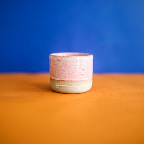 Tribe X Ash Ceramic Flat White Cup