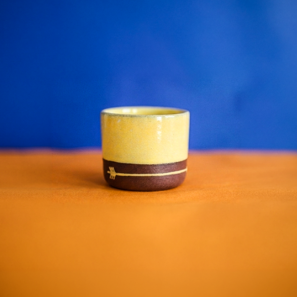 Tribe X Ash Ceramic Flat White Cup
